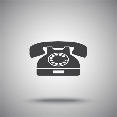 Retro telefon simgesi