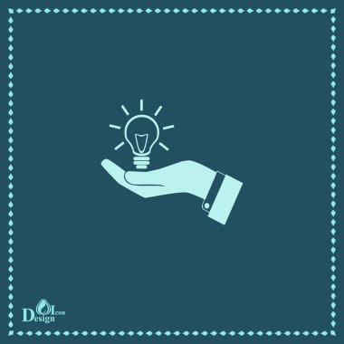 ampul simgesi ile el