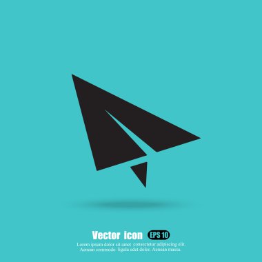 kağıt düzlem simgesi