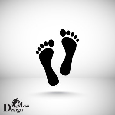İnsan ayak izleri simgesi