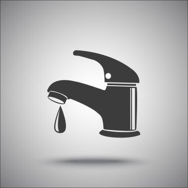 musluk su simgesiyle