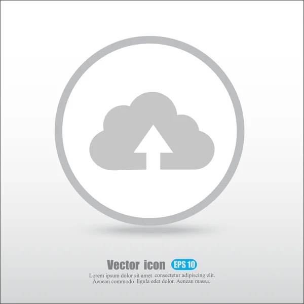 Carregar ícone de nuvem — Vetor de Stock