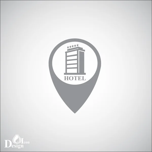 Luxury hotel icon — Stock Vector