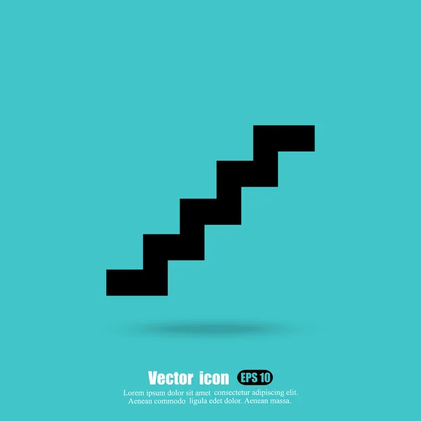 Dům schody ikona — Stockový vektor