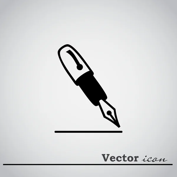 Ícone caneta tinta — Vetor de Stock