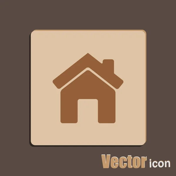 Casa, icono del hogar — Vector de stock