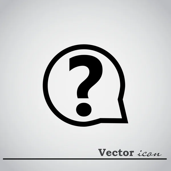 Icono signo de interrogación — Vector de stock