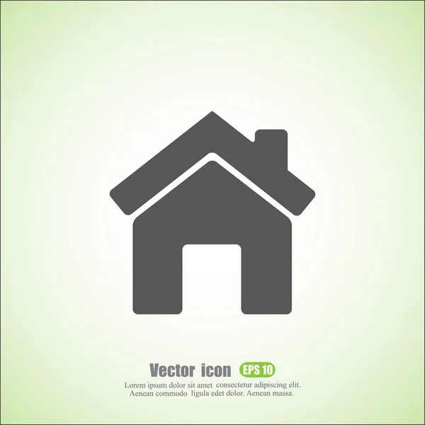 Hus, hem-symbolen — Stock vektor