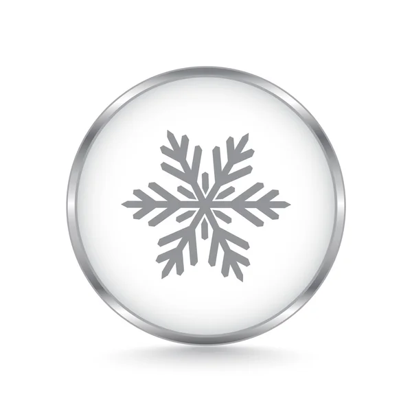 Icône flocon de neige Noël — Image vectorielle