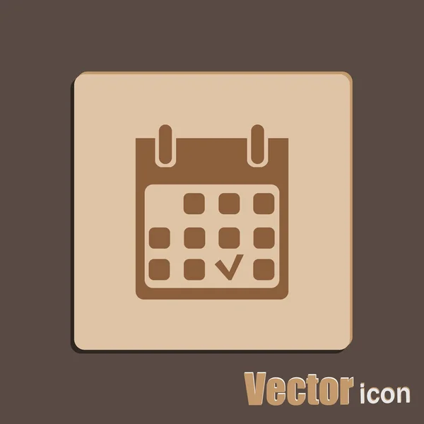 Icono del calendario empresarial — Vector de stock