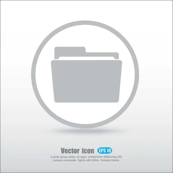 Arquivo, ícone de pasta — Vetor de Stock