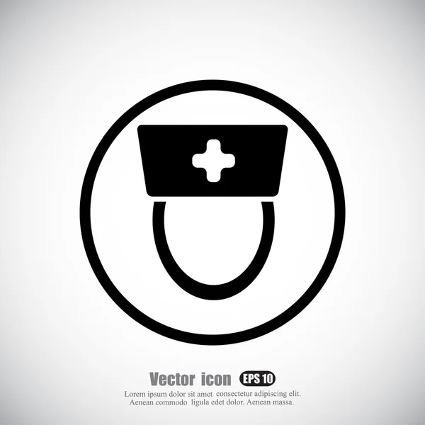 Enfermeras, icono de la medicina — Vector de stock