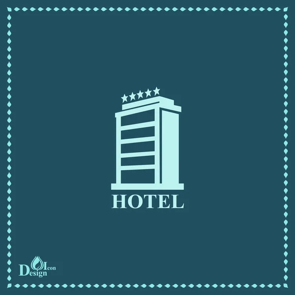 Luxury hotel icon — Stock Vector