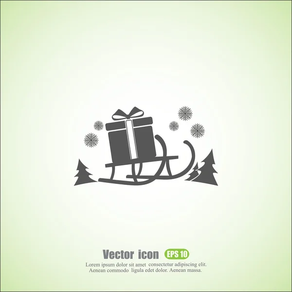 Logo de Noël vacances — Image vectorielle