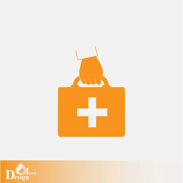 Medical first aid kit icon — Stock Vector