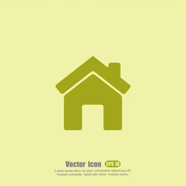 Casa, icono del hogar — Archivo Imágenes Vectoriales