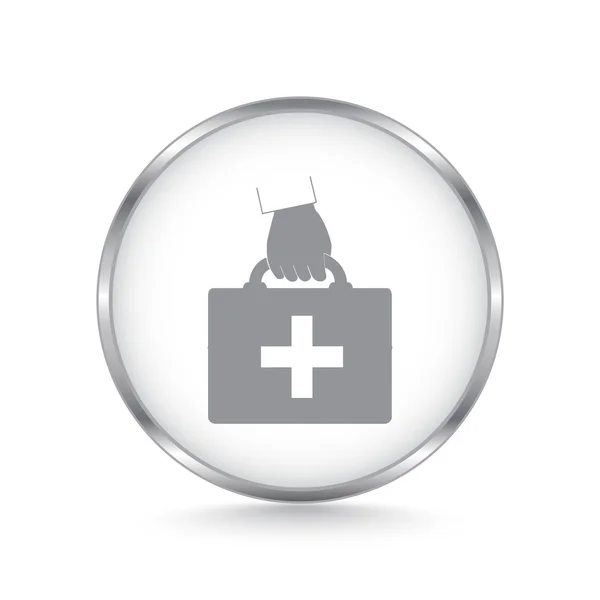 Medical first aid kit icon — Stock Vector