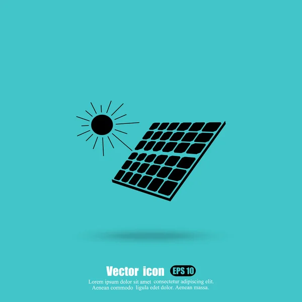 Solar panel icon — Stock Vector