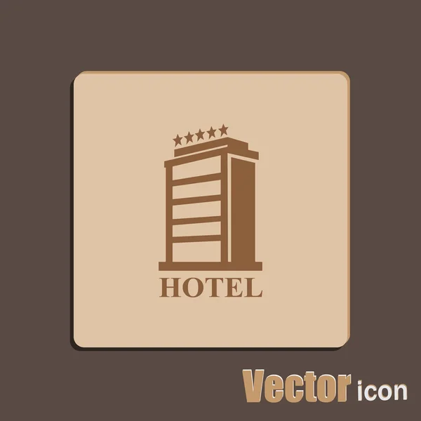 Luxe hotel pictogram — Stockvector