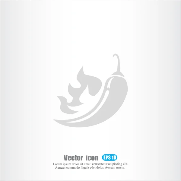 Chilli pepper icon — Stock Vector
