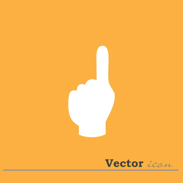 Mano puntero icono — Vector de stock