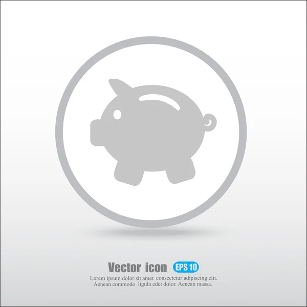 Piggy bank icon — Stock Vector