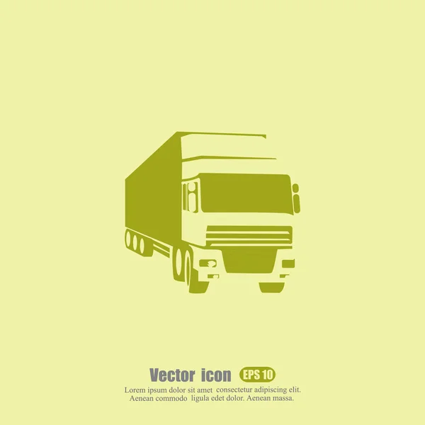 Cargo truck icon — Stock Vector