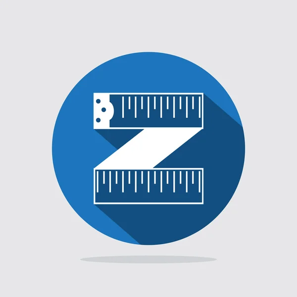 Přizpůsobit měřicí pásku ikony — Stockový vektor