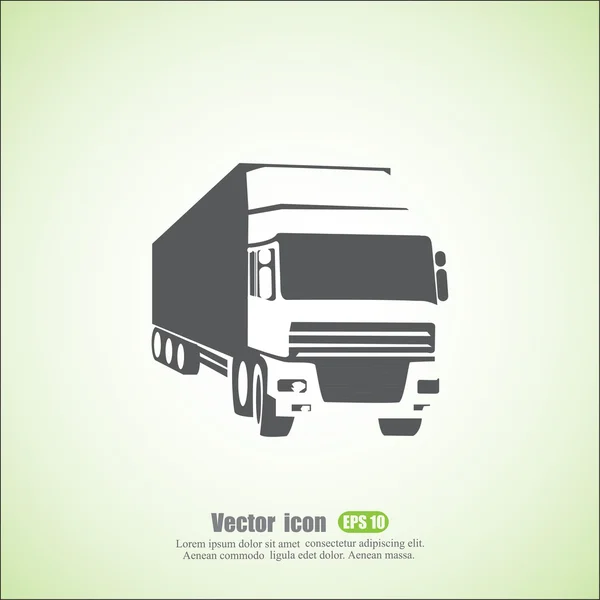 Icône de camion cargo — Image vectorielle