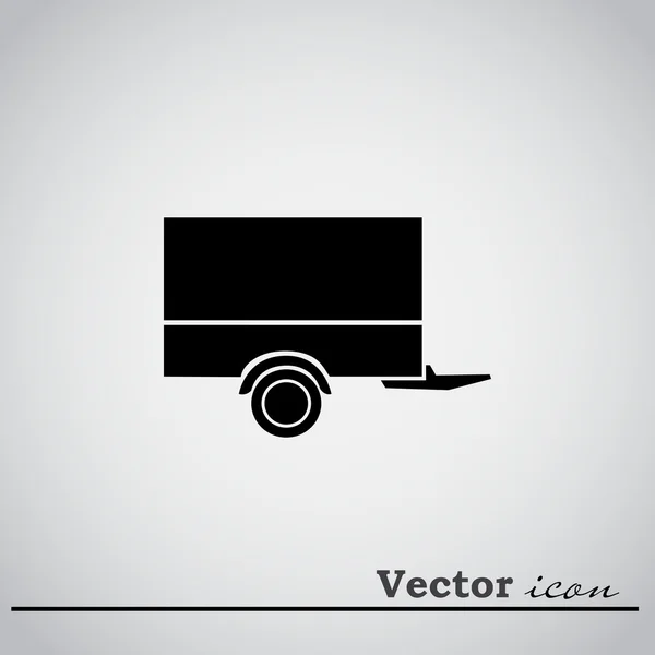 Autoanhänger-Symbol — Stockvektor