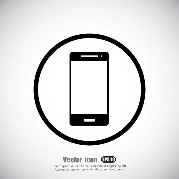 Smartphone, icono del dispositivo — Vector de stock