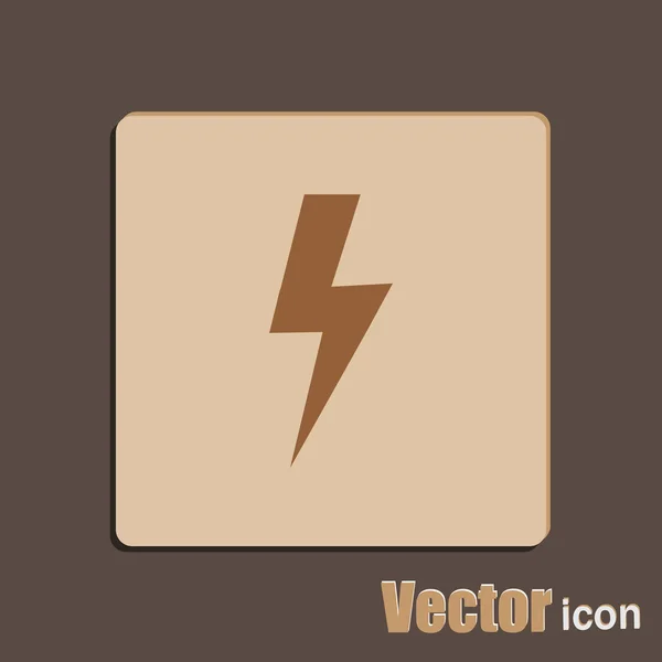 Icono del rayo eléctrico — Vector de stock