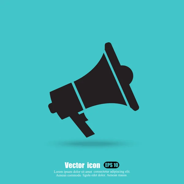 Megaphone, loudspeaker icon — Stock Vector
