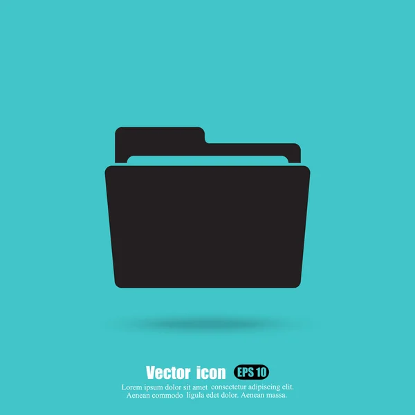 Archivo, icono de carpeta — Vector de stock