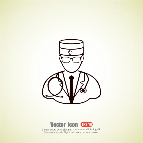 Icono médico médico — Archivo Imágenes Vectoriales