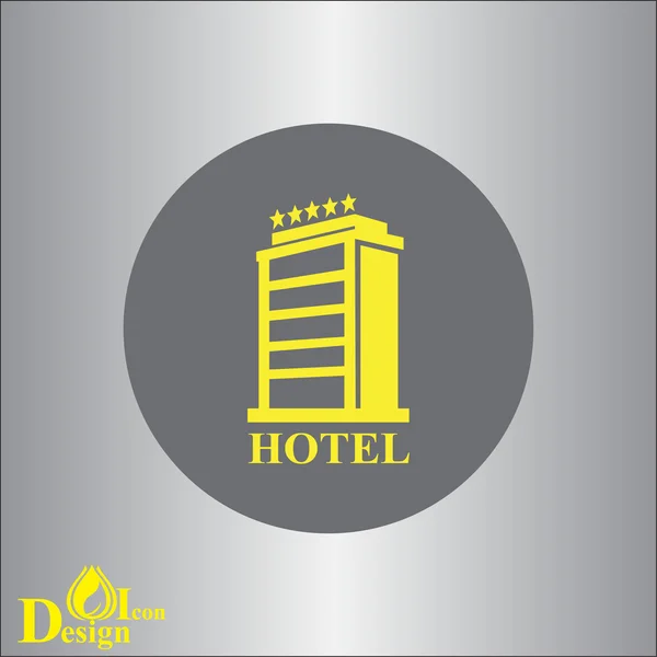 Luxury hotel icon — Stock Vector