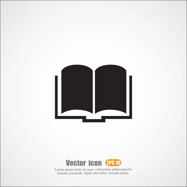 Livre, icône de l'éducation — Image vectorielle