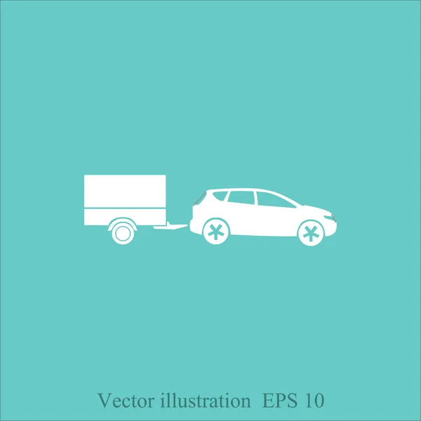 Araba römork simgesiyle