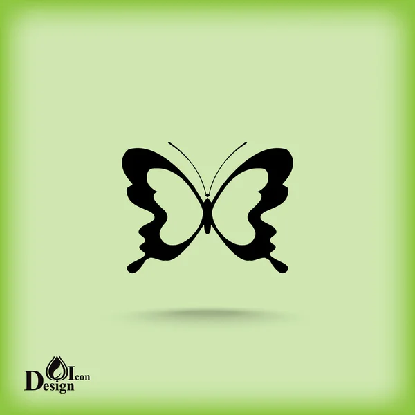Icône papillon volant — Image vectorielle