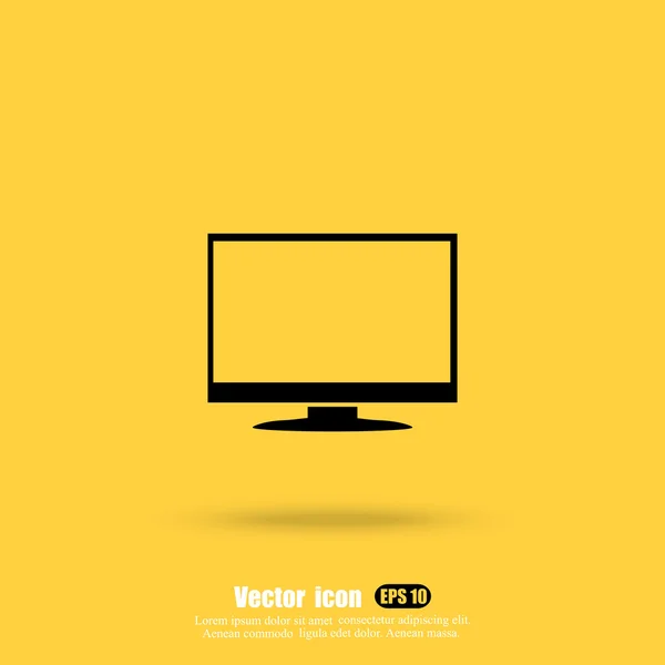 Monitor, icono de pantalla — Archivo Imágenes Vectoriales