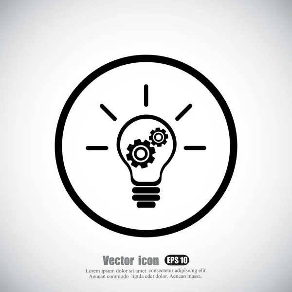 Business thinking, idea icon Stock Vector