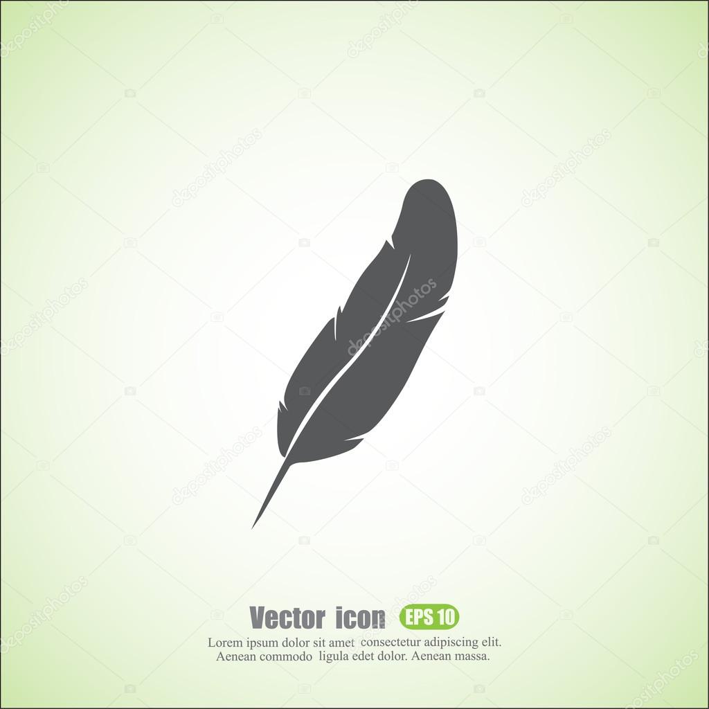 Writing feather icon