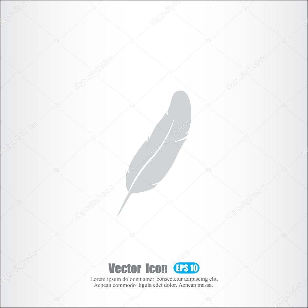 Writing feather icon