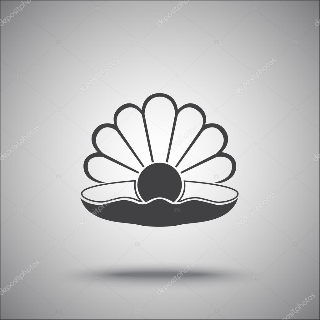 pearl in shell icon