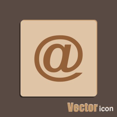 e-posta işareti simgesi