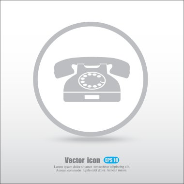 Retro telefon simgesi