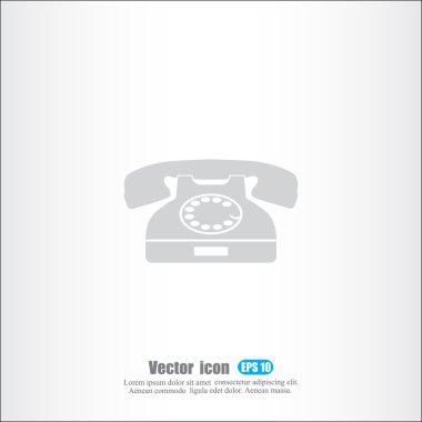 Retro telefon simgesi