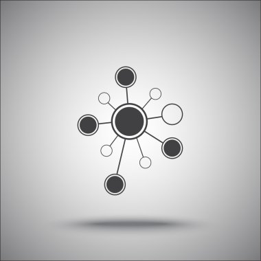 molekülleri grafik simgesi