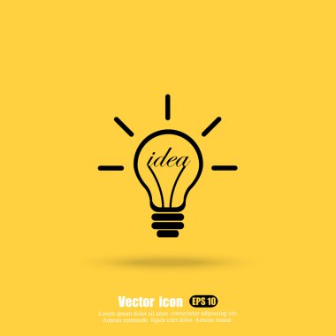 ampul fikir simgesiyle