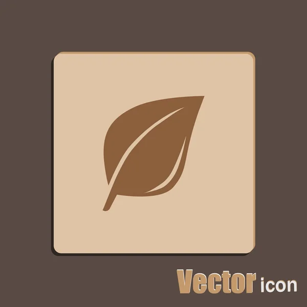 Иконка листьев дерева — стоковый вектор
